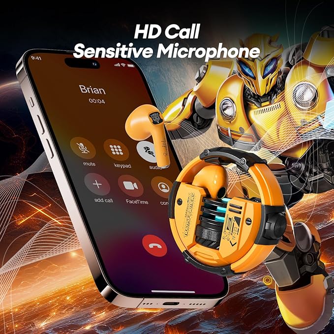 Transformers Auriculares inalámbricos Bluetooth con micrófono inteligente con cancelación de ruido