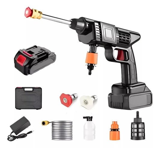 Hidrolavadora 120V Pistola de Agua alta presion 35 Bar Potencia Inalambrica
